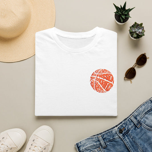 BasketBall Orange Word Art Tee — BasketBall Passion Graphic T-Shirt