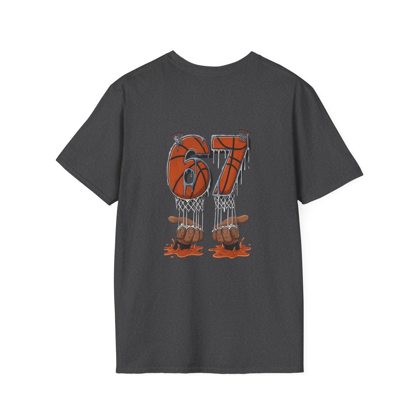BasketBall Orange Word Art Tee — BasketBall Passion Graphic T-Shirt