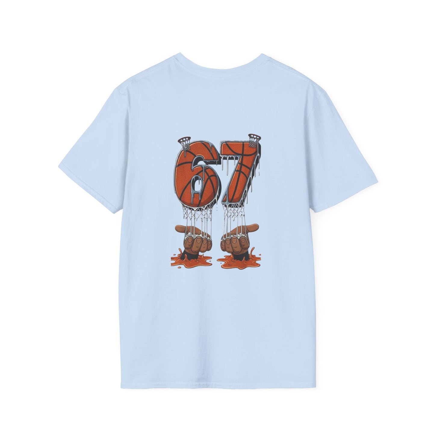 BasketBall Orange Word Art Tee — BasketBall Passion Graphic T-Shirt