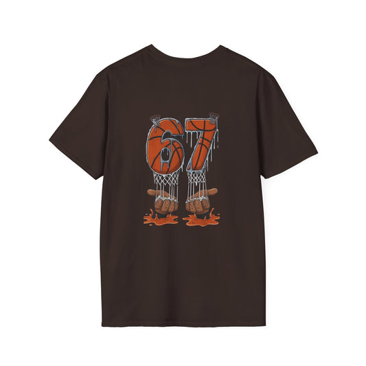 BasketBall Orange Word Art Tee — BasketBall Passion Graphic T-Shirt